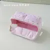 Estuche de Peluche Estrella Puff, Suave y con Apertura Amplia, Bolsa de Papelería de Gran Capacidad, Tela para Guardar Maquillaje y Juguetes