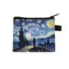 Porta-moedas Artístico Van Gogh Transfronteiriço, Porta-cartões Moderno com Estampa de Desenho Animado, Bolsa de Armazenamento Personalizada para o Dia dos Namorados, Venda Quente no Atacado