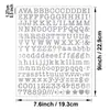 Adesivos de Letras Estilo Impresso de 0,5 polegada com Estampagem Dourada para Decoração de Diário, Cartões, Presentes, Adesivos de Letras Retro DIY