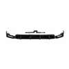 Adecuado para Modelos 19-24 Clase G W464 G63 Spoiler Frontal Labio Frontal Juego de 3 Piezas con Luces, Hecho de Material ABS en Negro Brillante y Textura de Carbono