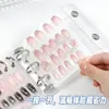 Libro de Almacenamiento de Hojas Sueltas para Uñas Portátil de Moda Tarjeta de Exhibición Transparente de PVC para Colección de Arte de Uñas Planificador Mini de 3 Agujeros con Doble Botón