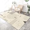 Alfombra de dibujos animados para sala de estar, venta al por mayor, ligera, de lujo, nórdica, para dormitorio, suelo, estudio, mesa de centro, manta, tienda