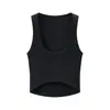Z Estilo Europeo Transfronterizo 2026 Nueva Moda Elegante Ropa para Mujer al por Mayor Top Corto sin Mangas de Cuello Redondo 1044150