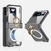 Adecuado para Funda de Teléfono Móvil Samsung Flip4 Funda de Teléfono Móvil de Pantalla Plegable Anillo de Eje Flip5 Anticaída Carga Inalámbrica Funda de Teléfono Móvil