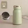 Nueva Taza Termo Portátil Linda de Acero Inoxidable 316 para Estudiantes con Correa para Exteriores, Taza de Bolsillo, Mini Taza Simple y Moderna
