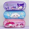 KD218 Estudiantes Japoneses de Dibujos Animados Bolsa para Lápices de Lona de Doble Capa Gran Capacidad Almacenamiento Estudiante para Lápices Bolsa para Lápices para Organizar Lápices