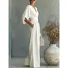 2026 Ropa de Mujer Transfronteriza Sitio Independiente de Amazon Sexy Escote en V Plisado Moda Casual Cintura Ceñida Mono