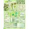 Set de papelería de trébol de cuatro hojas para niños Nueva cartuchera verde Estilo Ins Regalo de graduación Premio para estudiantes Bolígrafo Recuerdo