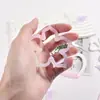 Molde de Botão de Suéter de Resina DIY Papoula Estrela de Seis Pontas Coração Trevo de Quatro Folhas Golfinho Urso Botão Molde de Silicone