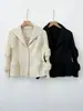 Chaqueta de Traje Calidad Miyake para Mujer Tacto de Alta Gama Color Sólido Solapa Holgada Manga Larga Cárdigan para el Trabajo Cárdigan Plisado