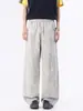 Ropa de Hombre Fengshe / Verano 2026 Nuevo Estilo Americano Pantalones Holgados de Pierna Ancha Casual de Longitud Completa Ropa de Trabajo Pantalones de Dobladillo Curvo