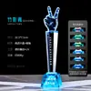 Troféu de Cristal de Resina Colorido Luminoso Criativo 2025 Novo Prêmio de Funcionário Destaque Troféu de Jogo de Basquete Sinuca