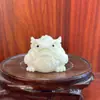 Escultura em Marfim para Atrair Riqueza e Tesouro, Sapo Dourado 4,5*4,5cm Mesa de Escritório, Sala de Estar, Decoração de Carro Artesanato Ornamentos