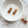 Retro Doméstico Dorado Pintado Checo Vidrio Perlas Redondo Pájaro Hecho a Mano Corazón Material Pulsera Cadena de Teléfono Móvil Joyería Accesorios