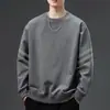 Sudadera de peso pesado 300g, cuello redondo, nuevo producto de otoño, corte holgado, engrosada, jersey de manga larga, prenda básica casual y versátil