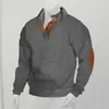 Ropa Masculina Transfronteriza Primavera y Otoño Jacquard Pesado Casual Sudadera de Manga Larga Amazon Corte Delgado Cuello Alto Pulóver Sudadera Bordada