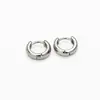 Pendientes de Aro Pequeños Minimalistas Estilo Coreano de Cobre Puro Diseño de Nicho Compactos Superficie Lisa Accesorios para Orejas Delicada Forma Redonda