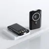 Cargador Inalámbrico Magnético de Carga Rápida Transfronterizo con Cable Integrado, Base de Power Bank de 20000 mAh, Fuente de Alimentación Móvil de Súper Gran Capacidad