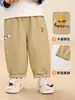 Ropa Infantil Kaka Panda Pantalones de Algodón Puro para Niños Pantalones Casuales de Otoño para Niños Ropa de Otoño para Bebés y Niños Pequeños Pantalones Largos para Niñas Modernos
