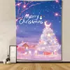 Venta Caliente de Amazon Escena Navideña Atmósfera Tela Decorativa de Pared Hogar Festividad Tapiz Decorativo Navideño