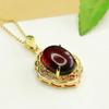 Colgante de Ámbar Natural Aiyu Collar de Ámbar Rojo para Mujer Joyería Vintage Fábrica Mayorista Dropshipping S4031205