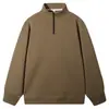 Sudadera súper suave de 420 g con media cremallera, un nuevo artículo de moda otoño/invierno, casual y versátil, una opción popular, y una prenda superior para hombre con forro polar.