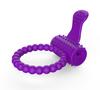 Fabricantes mayoristas de juguetes sexuales para adultos masturbación masculina candado esencia set de pene anillo vibrador de cristal de silicona