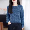 Suéter grueso de lana de estilo casual para mujer, adecuado para otoño e invierno, nuevo modelo 2026, holgado y corto, se puede usar como capa interior o exterior