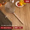 Qia Yu Da Mango de Madera Acero Inoxidable Alambre Colador Doméstico Olla Caliente Cuchara Alambre Frito Aceite Desbordamiento Colador de Empanadillas Doble Alambre Fragmento Cocina