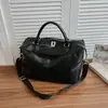 Bolsa de viaje de gran capacidad para mujer, adecuada para viajes cortos, bolsa de gimnasio versátil, se puede acoplar a una maleta con ruedas, no necesita facturación, bolso de mano ligero