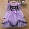 Suéter de Forro Polar Invernal Frozen Elsa Vestido de Princesa para Niñas, Vestido Infantil de Invierno, Vestido Esponjoso de Pastel