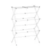 Estante de ropa plegable multicapa para piso transfronterizo para uso doméstico, tendedero interior engrosado de acero inoxidable, estante de ropa plegable para almacenamiento