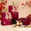 Nova Caixa de Açúcar Fosco Estilo Chinês Casamento Luz de Luxo Portátil Caixa de Doces de Casamento Caixa de Presente de Acompanhamento Caixa de Doces Criativa para Casamento