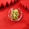 Pegatina para Teléfono de Oro Puro 999 con 2 mg de Oro, "Princesa, Por Favor Haz Dinero," Imán Creativo de Gato de la Suerte para Refrigerador Souvenir