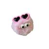 Lentes Kawaii Colgante de Bolita de Peluche Pequeña Colgante para Bolsa de Regalo de Estudiante Decoración de Corazón de Niña de Dibujos Animados Llavero
