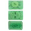Nuevos Accesorios para el Cabello de Nailon Suave Donut/Lazo/Flor de Chifón Accesorios para Niños Set de Tres Diademas