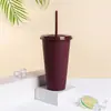 Novo copo de palha para comércio exterior, grande capacidade, textura fosca, copo para beber, bar de chá, suprimento de catering, copo portátil, fábrica, atacado