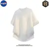 Camisa Polo de Tricô com Padrão Torcido de Manga Curta de Alta Qualidade da Marca Nasa para Homens, Top Versátil e Estiloso para o Verão