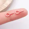 Uñas Ojo de Oveja Pintadas de Metal, Uñas Cuerno de Oveja Pintadas con Spray de Colores, Tornillos de Colores, Piezas de Accesorios para Manualidades, Colgantes para Llaveros