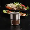Taza de Acero Inoxidable 304 de una Sola Capa Estilo Camping para Exteriores Taza para Bebidas Frías Taza Escalonada Taza de Café Taza de Té con Leche Taza de Cerveza Taza de Agua