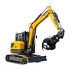 Excavadora de Orugas Ht65 Exportada a Canadá, Excavadora Pequeña para Ingeniería de Construcción, Excavadora con Cabina Multifunción