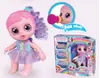 Mini Boneca Lilás Bebê Surpresa Arco-Íris Molha