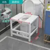 Convertidor de Asiento de Inodoro a Inodoro de Sentadillas, Soporte de Inodoro a Inodoro de Sentadillas, Reposapiés, Inodoro Operado con el Pie