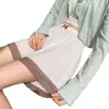 Pantalones Cortos de Seguridad de Seda Helada de Verano para Mujer, Antiexposición, Dobladillo que no se Enrolla, Pantalones Holgados de Encaje tipo Linterna, Pantalones Cortos Protectores de Tallas Grandes