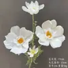 Flores Artificiais Brancas para Decoração de Casamento, Flores de Seda, Ornamentos de Flores Artificiais, Arte Floral Seca, Materiais de Rosa, Arranjo de Flores para Corredor, Arranjo de Parede e Chão
