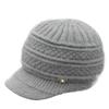 Sombrero para personas de mediana edad y ancianos para mujer, sombrero de lana grueso de invierno para madre, abuela, anciana, para andar en bicicleta en otoño e invierno para mantener el calor