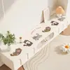 Tapete de Mesa para Mueble de TV de Dibujos Animados, Tapete Antigrasa sin Lavar para Aparador y Zapatero, Tapete a Prueba de Polvo para Entrada de Silicona, Tapete para Encimera de Mesa de Café