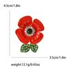 Nova Broche Exquisito Criativo de Liga Esmaltada Flor de Papoula Versátil Moda Feminina Pin de Joia para Corsage