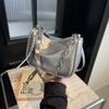 Bolsa Pequena Vermelha de Luxo e Estilosa para Mulheres 2024 Nova Moda Versátil Bolsa Transversal Bolsa Quadrada Pequena Casual de Nicho