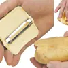 Escova de Dedo, Escova de Polegar, Conjunto de 2 Peças para Lavar e Descascar Frutas, Utensílios de Cozinha